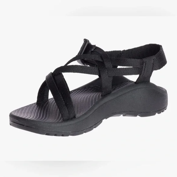 Chaco Dual Strap Cloud Sandal Women Solid Black - Picture 5 of 12
